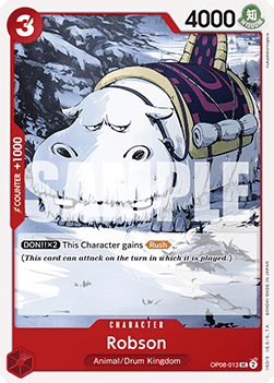 Robson (OP08-013) - Two Legends (Uncommon) [OP08-013] - TCG Shoppen TCG Shoppen One Piece Single