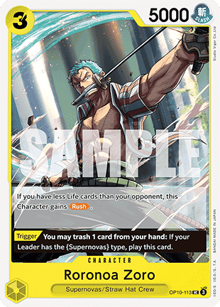 Roronoa Zoro (OP10-113) - Royal Blood (Uncommon) [OP10-113] - TCG Shoppen TCG Shoppen One Piece Single
