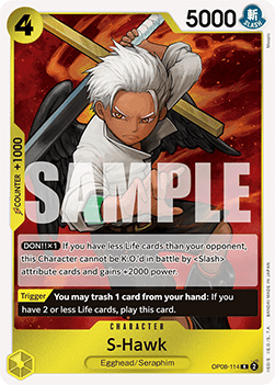 S-Hawk (OP08-114) - Two Legends (Rare) [OP08-114] - TCG Shoppen TCG Shoppen One Piece Single