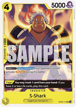 S-Shark (OP08-111) - Two Legends (Uncommon) [OP08-111] - TCG Shoppen TCG Shoppen One Piece Single