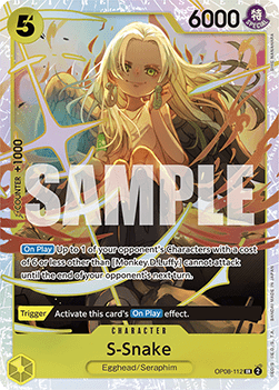 S-Snake (OP08-112) (V.1) - Two Legends (Super Rare) [OP08-112] - TCG Shoppen TCG Shoppen One Piece Single