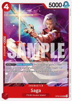 Saga (OP06-006) - Wings of the Captain (Uncommon) [OP06-006] - TCG Shoppen TCG Shoppen One Piece Single