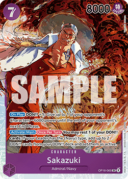 Sakazuki (OP16-065) (V.1) - The Time of Battle (Super Rare) [OP16-065] - TCG Shoppen TCG Shoppen One Piece Single