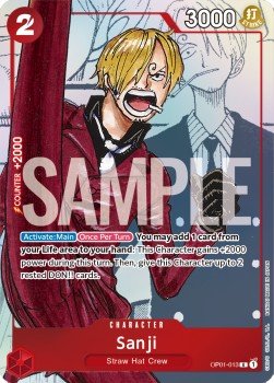 Sanji (OP01-013) - Premium Bandai Products (Rare) [PB-XX-013] - TCG Shoppen TCG Shoppen One Piece Single