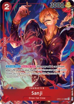 Sanji (OP01-013) (V.2) - Romance Dawn (Alternate Art) [OP01-013] - TCG Shoppen TCG Shoppen One Piece Single