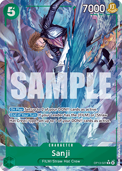 Sanji (OP13-027) (V.2) - Carrying on his Will (Alternate Art) [OP13-027] - TCG Shoppen TCG Shoppen One Piece Single