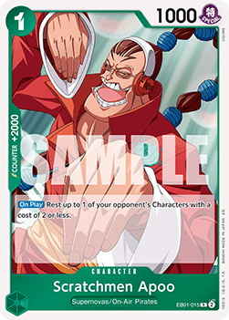 Scratchmen Apoo (EB01-015) (V.1) - The Best Vol.2 (Rare) [PRB02-EB01-015] - TCG Shoppen TCG Shoppen One Piece Single