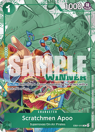 Scratchmen Apoo (EB01-015) (V.2) - Unnumbered Promos (Rare) [UP-EB01-015] - TCG Shoppen TCG Shoppen One Piece Single