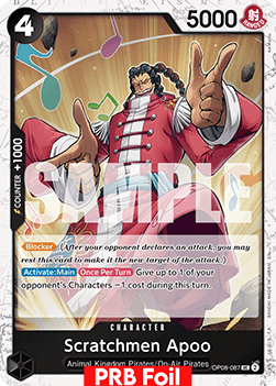 Scratchmen Apoo (OP08-087) (V.2) - The Best Vol.2 (Uncommon) [PRB02-OP08-087] - TCG Shoppen TCG Shoppen One Piece Single