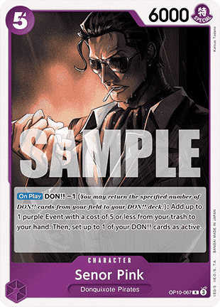 Senor Pink (OP10-067) (V.1) - Royal Blood (Rare) [OP10-067] - TCG Shoppen TCG Shoppen One Piece Single