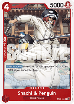 Shachi & Penguin (OP09-003) - Emperors in the New World (Common) [OP09-003] - TCG Shoppen TCG Shoppen One Piece Single