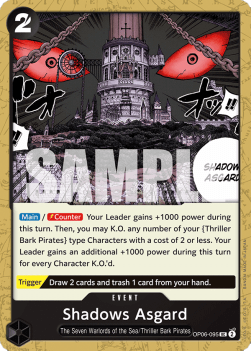 Shadows Asgard (OP06-095) - Wings of the Captain (Uncommon) [OP06-095] - TCG Shoppen TCG Shoppen One Piece Single