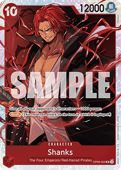 Shanks (OP09-004) (V.1) - Emperors in the New World (Super Rare) [OP09-004] - TCG Shoppen TCG Shoppen One Piece Single