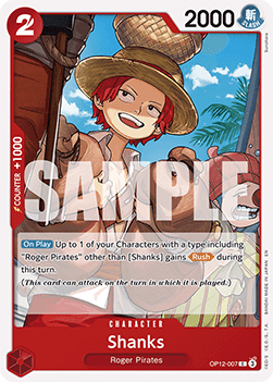 Shanks (OP12-007) - Legacy of the Master (Common) [OP12-007] - TCG Shoppen TCG Shoppen One Piece Single