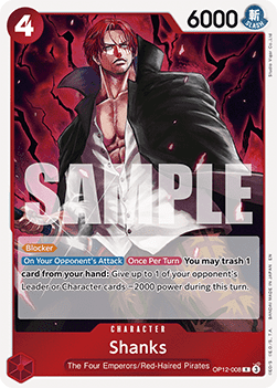 Shanks (OP12-008) (V.1) - Legacy of the Master (Rare) [OP12-008] - TCG Shoppen TCG Shoppen One Piece Single