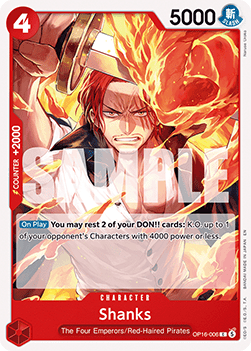 Shanks (OP16-006) - The Time of Battle (Common) [OP16-006] - TCG Shoppen TCG Shoppen One Piece Single