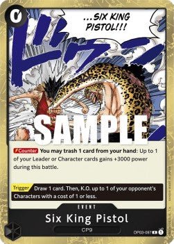 Six King Pistol (OP03 - 097) - Pillars of Strength (Rare) [OP03 - 097] - TCG Shoppen TCG Shoppen One Piece Single