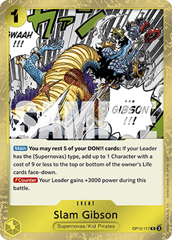Slam Gibson (OP12 - 117) - Legacy of the Master (Rare) [OP12 - 117] - TCG Shoppen TCG Shoppen One Piece Single