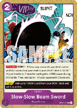 Slow-Slow Beam Sword (OP07-076) - 500 Years into the Future (Common) [OP07-076] - TCG Shoppen TCG Shoppen One Piece Single