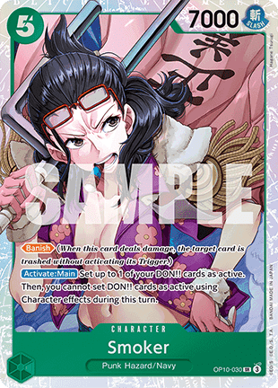 Smoker (OP10-030) (V.1) - Royal Blood (Super Rare) [OP10-030] - TCG Shoppen TCG Shoppen One Piece Single