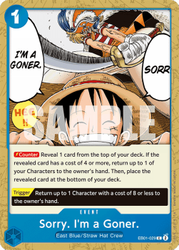 Sorry. I'm a Goner. (EB01-029) - Memorial Collection (Common) [EB01-029] - TCG Shoppen TCG Shoppen One Piece Single