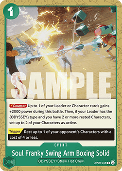 Soul Franky Swing Arm Boxing Solid (OP09-041) - Emperors in the New World (Common) [OP09-041] - TCG Shoppen TCG Shoppen One Piece Single