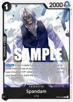 Spandam (OP03 - 086) (V.1) - Pillars of Strength (Rare) [OP03 - 086] - TCG Shoppen TCG Shoppen One Piece Single