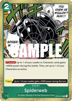 Spiderweb (OP04-035) - Kingdoms of Intrigue (Rare) [OP04-035] - TCG Shoppen TCG Shoppen One Piece Single
