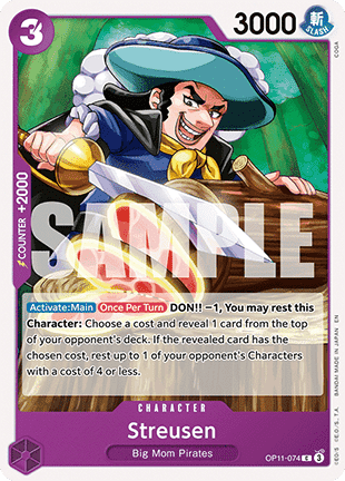 Streusen (OP11 - 074) - A Fist of Divine Speed (Common) [OP11 - 074] - TCG Shoppen TCG Shoppen One Piece Single