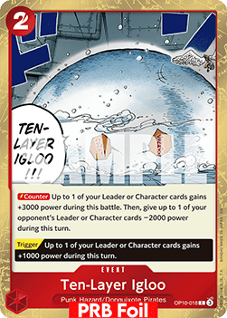 Ten-Layer Igloo (OP10-018) (V.2) - The Best Vol.2 (Common) [PRB02-OP10-018] - TCG Shoppen TCG Shoppen One Piece Single