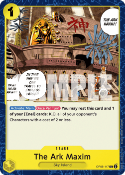 The Ark Maxim (OP06-117) - Wings of the Captain (Common) [OP06-117] - TCG Shoppen TCG Shoppen One Piece Single
