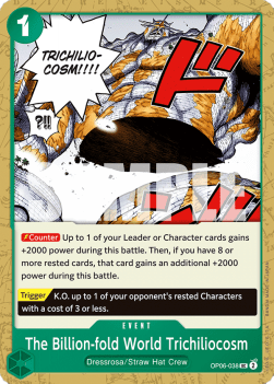The Billion-fold World Trichiliocosm (OP06-038) - Wings of the Captain (Uncommon) [OP06-038] - TCG Shoppen TCG Shoppen One Piece Single