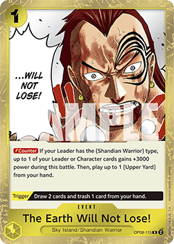 The Earth Will Not Lose! (OP08-115) - Two Legends (Rare) [OP08-115] - TCG Shoppen TCG Shoppen One Piece Single