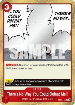 There's No Way You Could Defeat Me!! (EB01-010) - Memorial Collection (Rare) [EB01-010] - TCG Shoppen TCG Shoppen One Piece Single