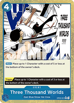 Three Thousand Worlds (OP03 - 057) (V.3) - The Best (Rare) [PRB01 - OP03 - 057] - TCG Shoppen TCG Shoppen One Piece Single