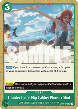 Thunder Lance Flip Caliber Phoenix Shot (OP09-040) - Emperors in the New World (Uncommon) [OP09-040] - TCG Shoppen TCG Shoppen One Piece Single