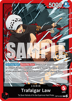 Trafalgar Law (OP14-001) (V.1) - The Azure Sea's Seven (Leader) [OP14-001] - TCG Shoppen TCG Shoppen One Piece Single