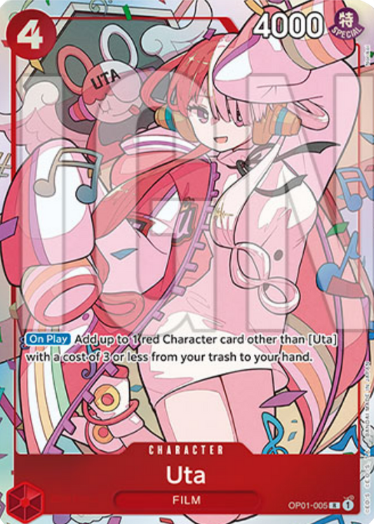 Uta (OP01-005) (V.2) - Unnumbered Promos (Rare) [UP-OP01-005] - TCG Shoppen TCG Shoppen One Piece Single
