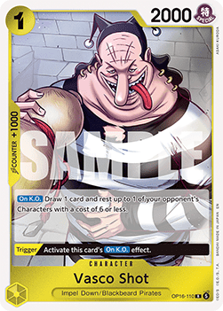 Vasco Shot (OP16-110) - The Time of Battle (Rare) [OP16-110] - TCG Shoppen TCG Shoppen One Piece Single
