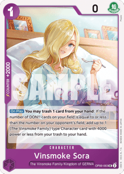 Vinsmoke Sora (OP06-063) - Wings of the Captain (Uncommon) [OP06-063] - TCG Shoppen TCG Shoppen One Piece Single
