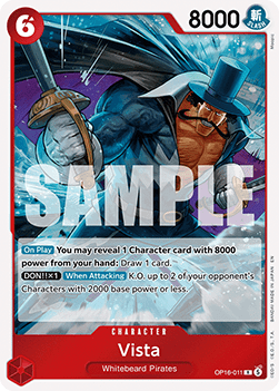 Vista (OP16-011) (V.1) - The Time of Battle (Rare) [OP16-011] - TCG Shoppen TCG Shoppen One Piece Single