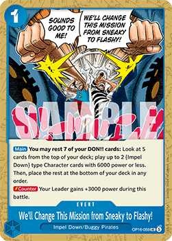 We'll Change This Mission from Sneaky to Flashy! (OP16-059) - The Time of Battle (Uncommon) [OP16-059] - TCG Shoppen TCG Shoppen One Piece Single