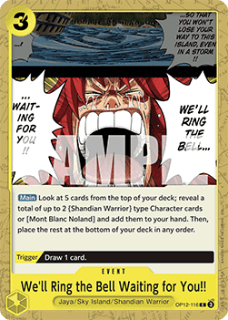 We'll Ring the Bell Waiting for You!! (OP12 - 116) - Legacy of the Master (Common) [OP12 - 116] - TCG Shoppen TCG Shoppen One Piece Single