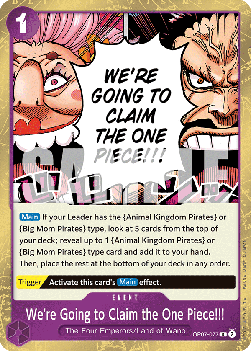 We're Going to Claim the One Piece!!! (OP07-077) - 500 Years into the Future (Rare) [OP07-077] - TCG Shoppen TCG Shoppen One Piece Single