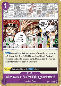 When You're at Sea You Fight against Pirates!! (OP05-076) - Starter Deck: Purple Monkey.D.Luffy (Rare) [ST-18-OP05-076] - TCG Shoppen TCG Shoppen One Piece Single
