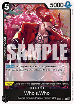 Who's.Who (OP08-091) - Two Legends (Rare) [OP08-091] - TCG Shoppen TCG Shoppen One Piece Single