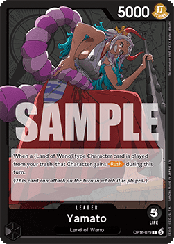 Yamato (OP16-079) (V.1) - The Time of Battle (Leader) [OP16-079] - TCG Shoppen TCG Shoppen One Piece Single
