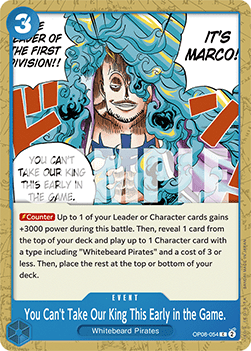 You Can't Take Our King This Early in the Game. (OP08-054) - Two Legends (Common) [OP08-054] - TCG Shoppen TCG Shoppen One Piece Single