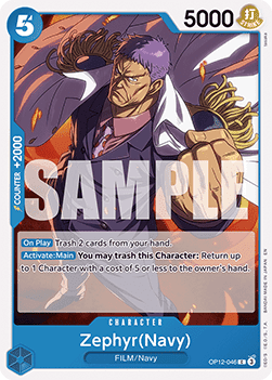 Zephyr(Navy) (OP12 - 046) - Legacy of the Master (Common) [OP12 - 046] - TCG Shoppen TCG Shoppen One Piece Single